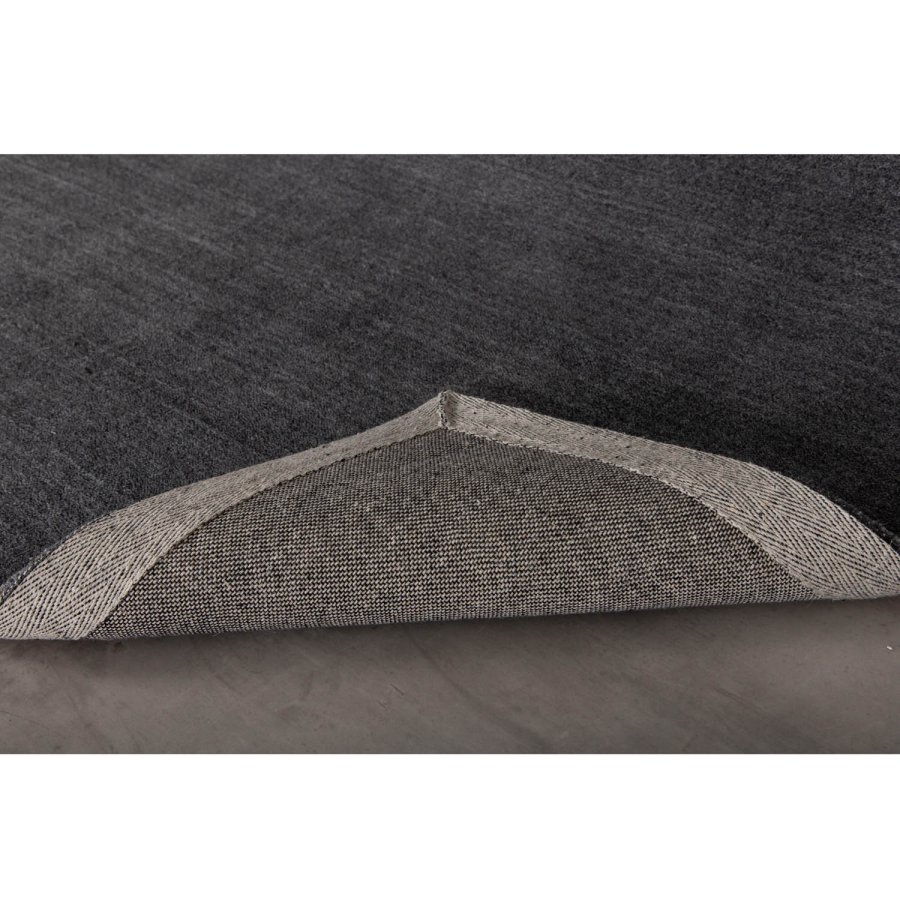 VENTURE DESIGN Ulla gulvtppe - mrkegr uld og polyester (250x350)