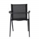 VENTURE DESIGN Alina havestol, m. armln - sort textilene og aluminium