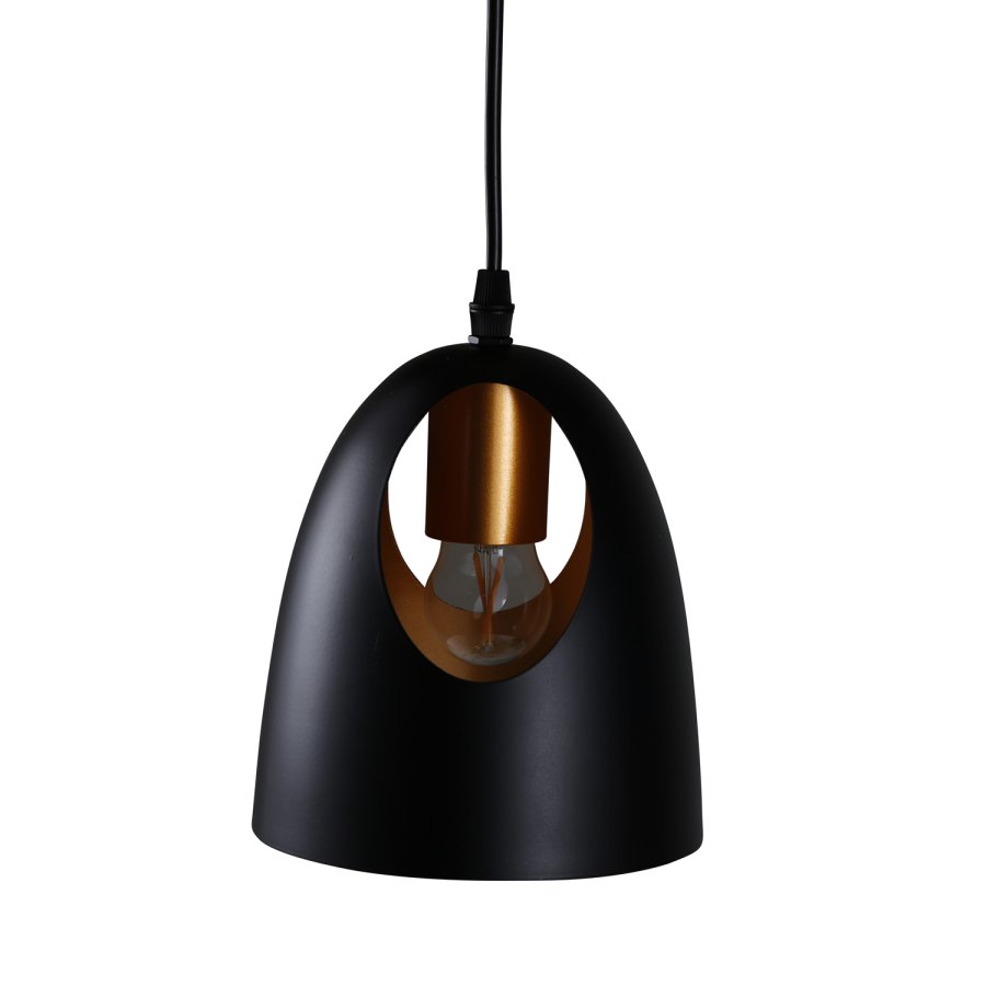 VENTURE DESIGN Elda loftlampe - kobber og sort jern