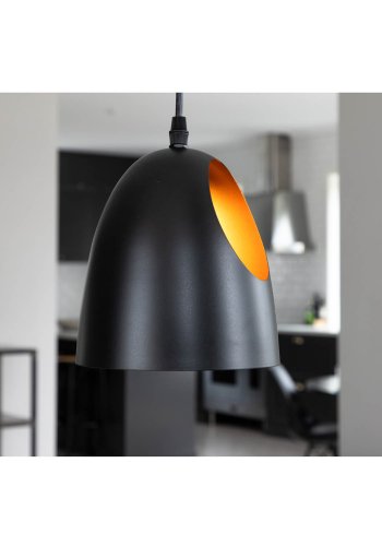 VENTURE DESIGN Elda loftlampe - kobber og sort jern