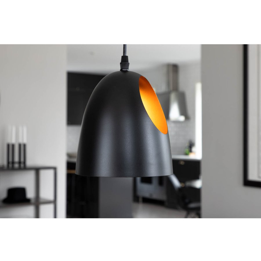 VENTURE DESIGN Elda loftlampe - kobber og sort jern