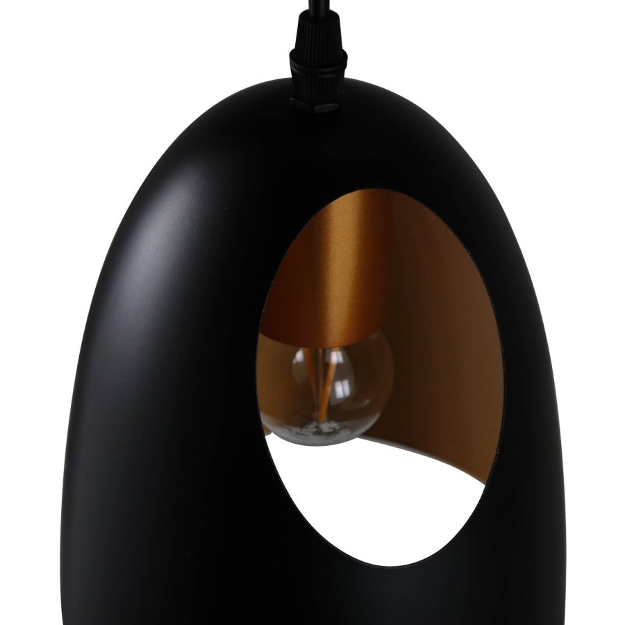 VENTURE DESIGN Elda loftlampe - kobber og sort jern