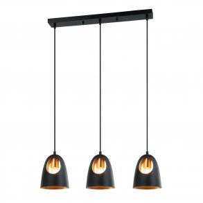 VENTURE DESIGN Elda loftlampe - kobber og sort jern