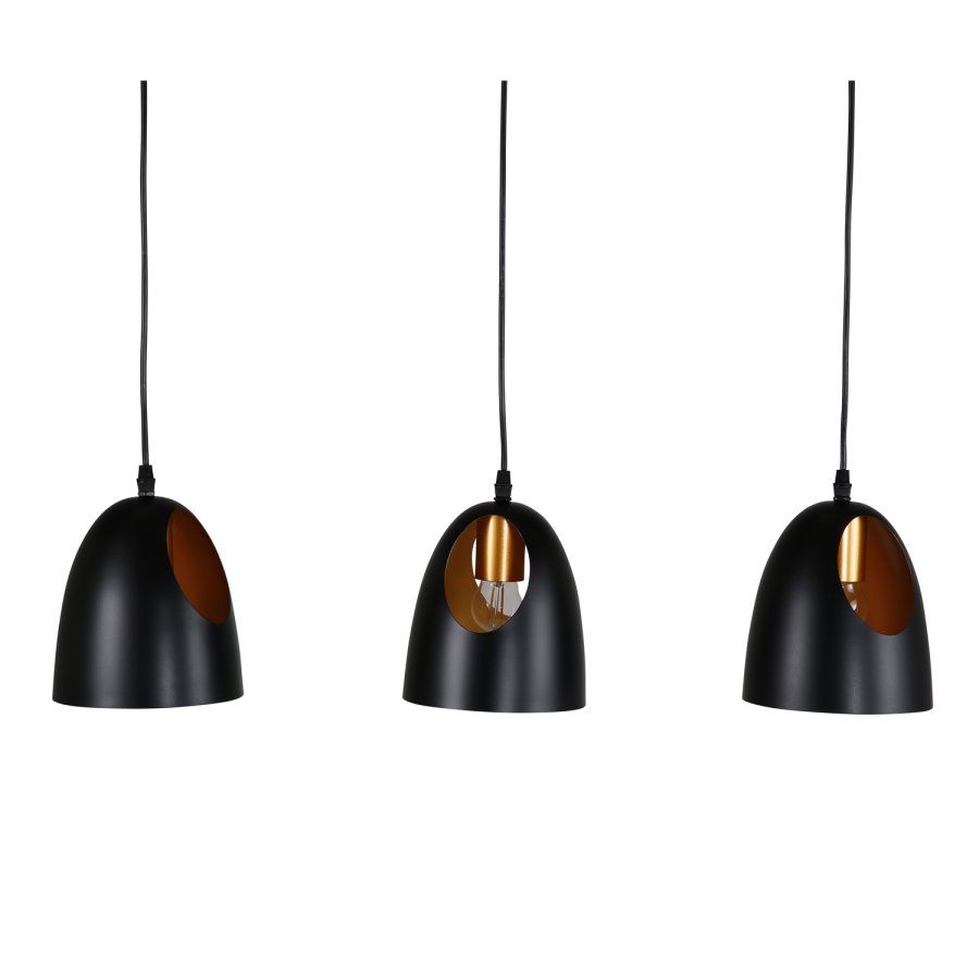 VENTURE DESIGN Elda loftlampe - kobber og sort jern