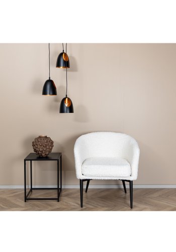 VENTURE DESIGN Elda loftlampe - kobber og sort jern