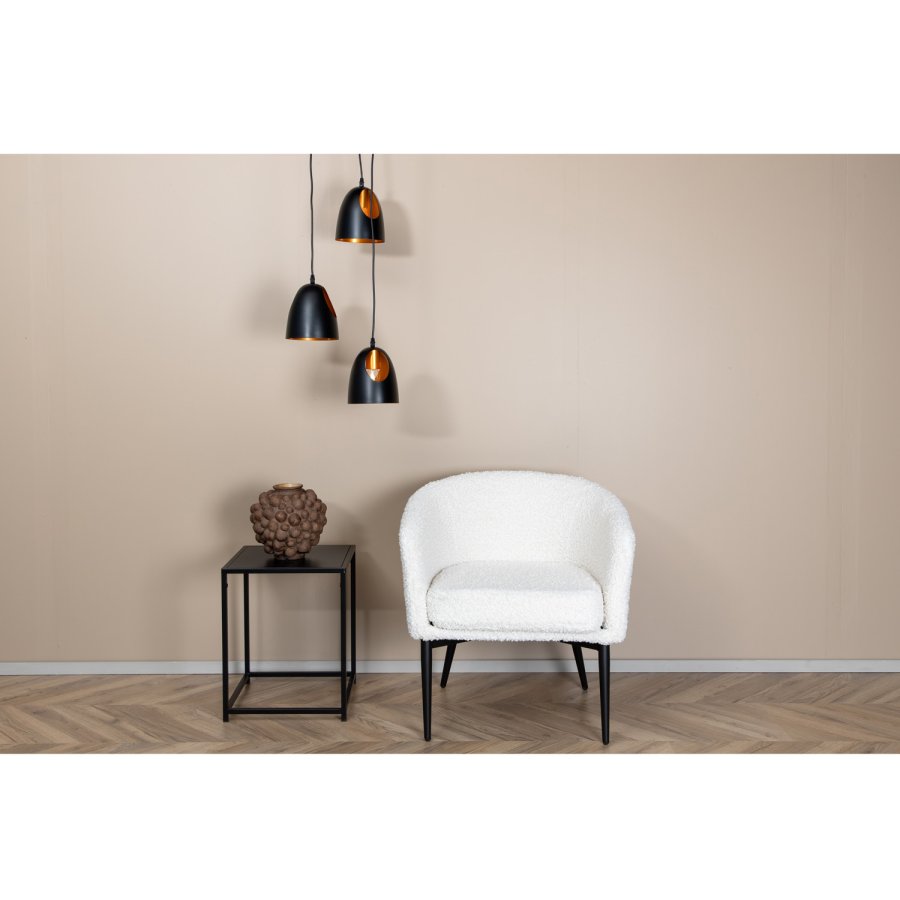 VENTURE DESIGN Elda loftlampe - kobber og sort jern