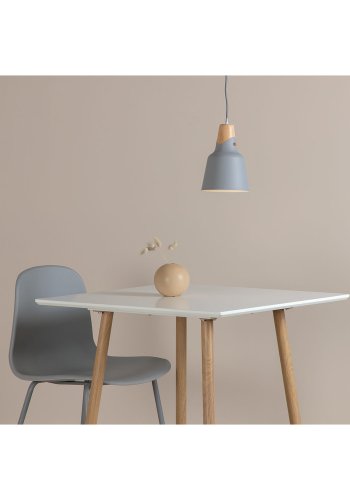 VENTURE DESIGN Rigel pendel - gr metal og natur tr ( 16)