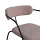 VENTURE DESIGN Duffy lnestol - brun bamsestof polyester og sort stl