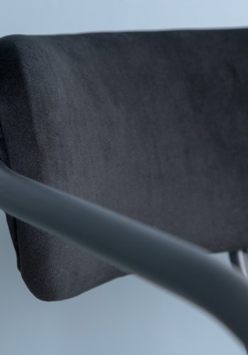 VENTURE DESIGN Duffy lnestol - sort fljl og sort stl