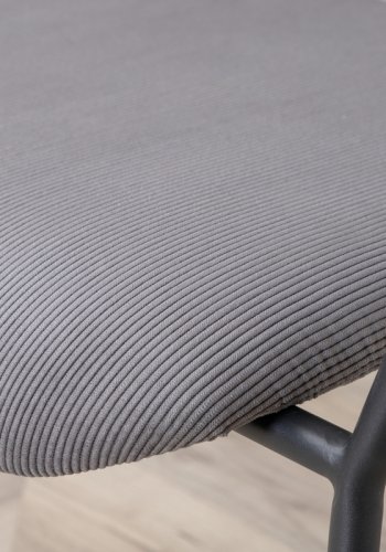 VENTURE DESIGN Duffy lnestol - gr fljl og sort stl