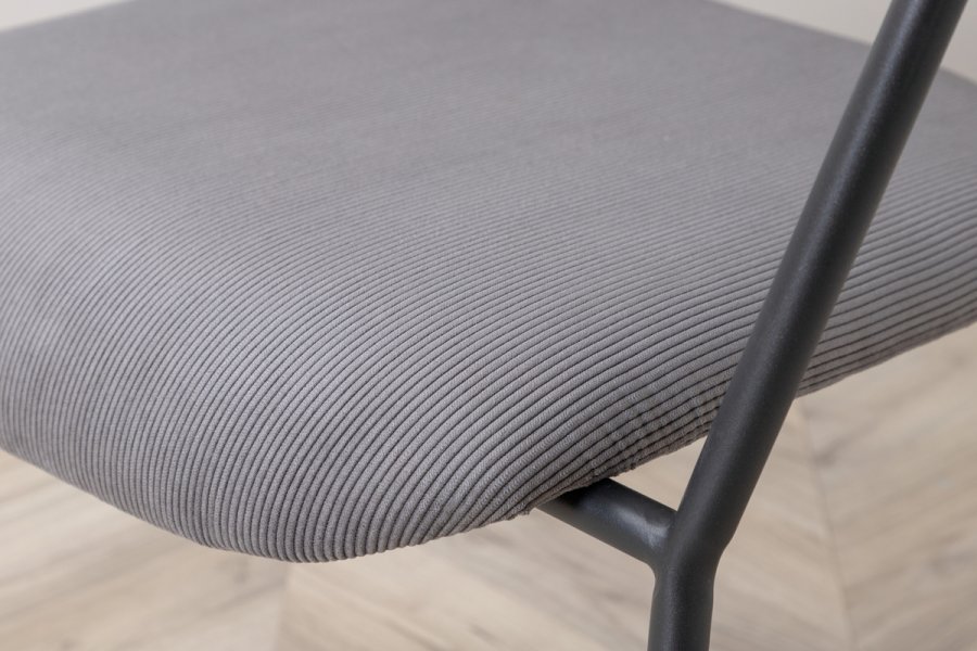 VENTURE DESIGN Duffy lnestol - gr fljl og sort stl