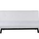 VENTURE DESIGN Bodil sovesofa - hvid bamsestof og sort stl (180x106)