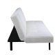 VENTURE DESIGN Bodil sovesofa - hvid bamsestof og sort stl (180x106)