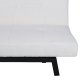 VENTURE DESIGN Bodil sovesofa - hvid bamsestof og sort stl (180x106)
