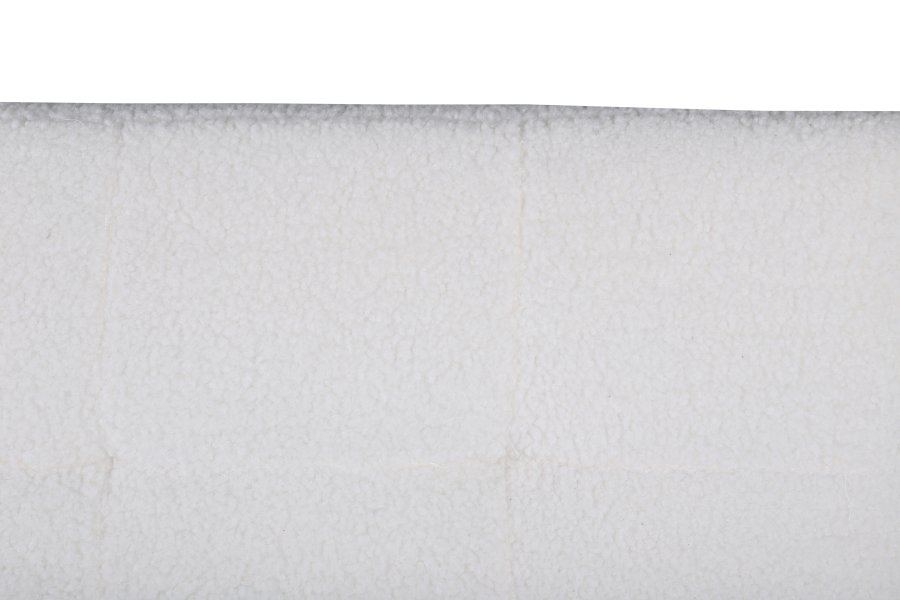 VENTURE DESIGN Bodil sovesofa - hvid bamsestof og sort stl (180x106)