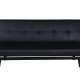 VENTURE DESIGN Bodil sovesofa - sort PU og sort stl (180x60)