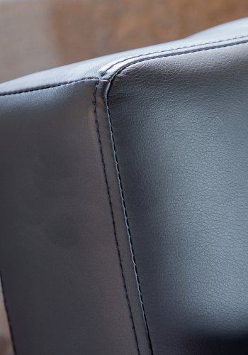 VENTURE DESIGN Bodil sovesofa - sort PU og sort stl (180x60)