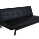 VENTURE DESIGN Bodil sovesofa - sort PU og sort stl (180x60)