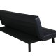 VENTURE DESIGN Bodil sovesofa - sort PU og sort stl (180x60)