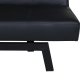 VENTURE DESIGN Bodil sovesofa - sort PU og sort stl (180x60)