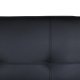 VENTURE DESIGN Bodil sovesofa - sort PU og sort stl (180x60)