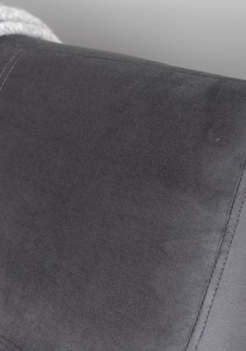 VENTURE DESIGN Bodil sovesofa - mrkegr fljl og sort stl (180x91,50)