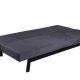VENTURE DESIGN Bodil sovesofa - mrkegr fljl og sort stl (180x91,50)