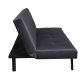 VENTURE DESIGN Bodil sovesofa - mrkegr fljl og sort stl (180x91,50)