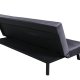VENTURE DESIGN Bodil sovesofa - mrkegr fljl og sort stl (180x91,50)