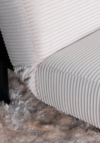 VENTURE DESIGN Bodil sovesofa - beige fljl og sort stl (180x60)