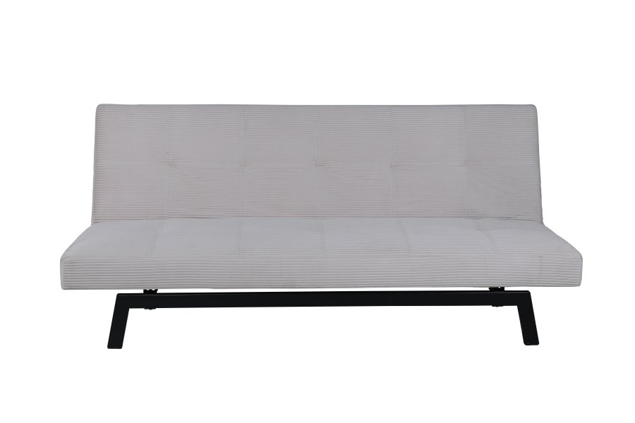 VENTURE DESIGN Bodil sovesofa - beige fljl og sort stl (180x60)