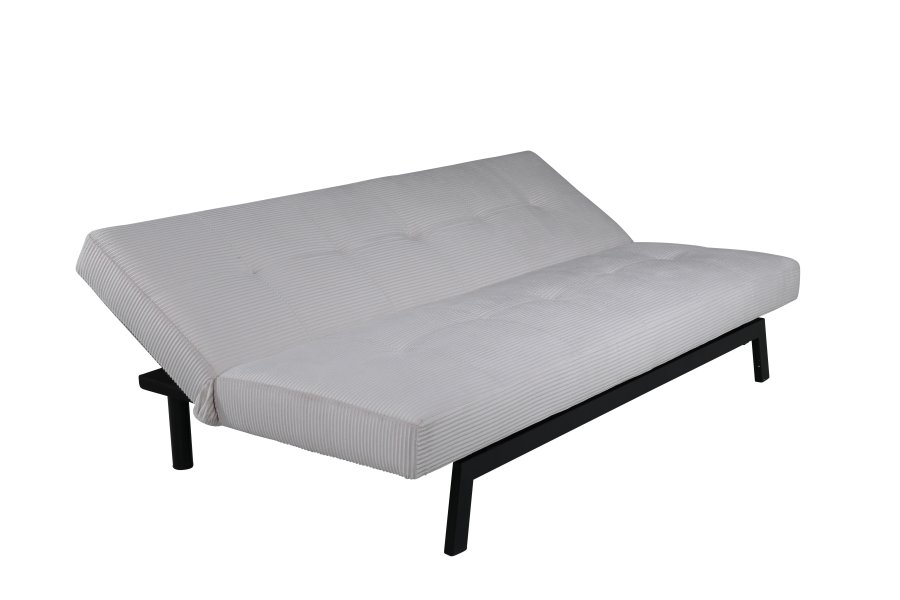 VENTURE DESIGN Bodil sovesofa - beige fljl og sort stl (180x60)