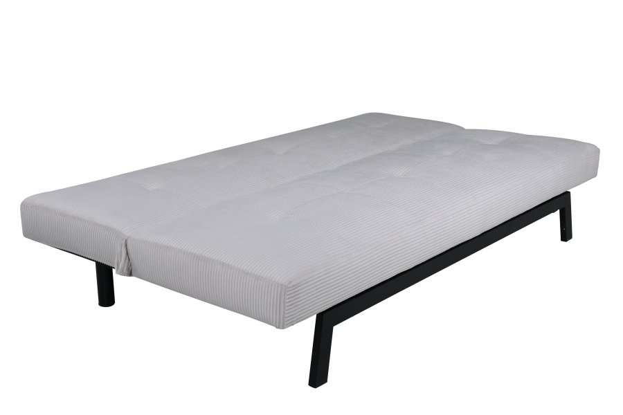 VENTURE DESIGN Bodil sovesofa - beige fljl og sort stl (180x60)