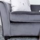 VENTURE DESIGN Mna brnesofa - mrkegr fljl og sort plastik