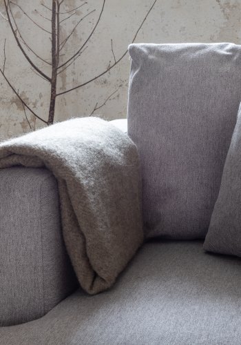 VENTURE DESIGN Sofia lnestol - gr polyester og sort stl