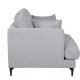 VENTURE DESIGN Sofia lnestol - gr polyester og sort stl