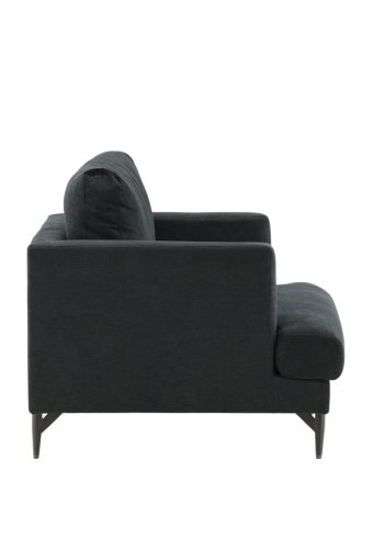 VENTURE DESIGN Sofia lnestol - sort polyester og sort stl