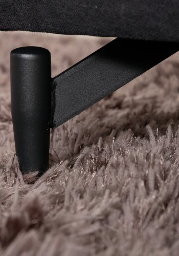 VENTURE DESIGN Sofia lnestol - sort polyester og sort stl