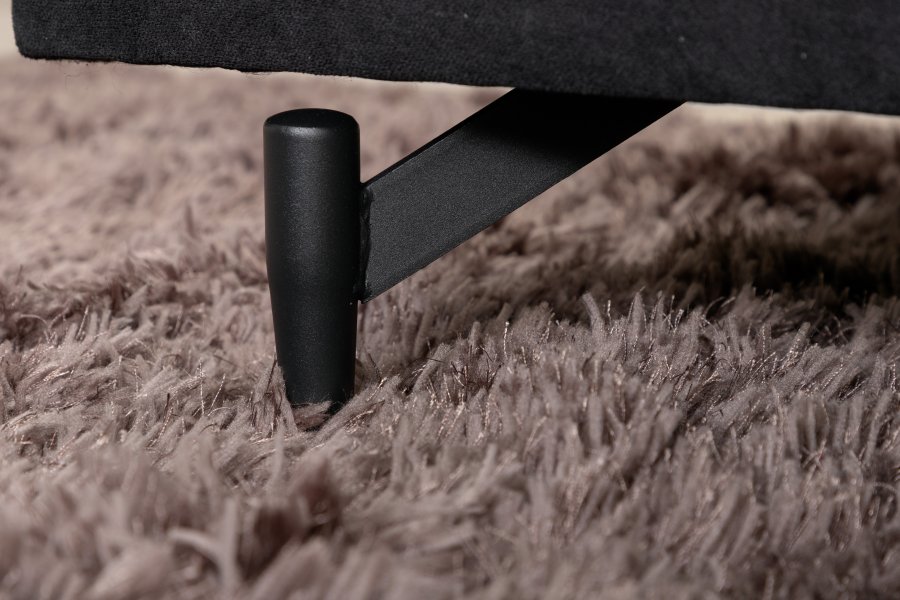 VENTURE DESIGN Sofia lnestol - sort polyester og sort stl