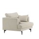 VENTURE DESIGN Sofia lnestol - beige fljl og sort stl