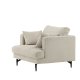 VENTURE DESIGN Sofia lnestol - beige fljl og sort stl
