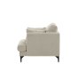 VENTURE DESIGN Sofia lnestol - beige fljl og sort stl
