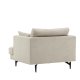 VENTURE DESIGN Sofia lnestol - beige fljl og sort stl