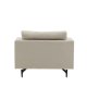 VENTURE DESIGN Sofia lnestol - beige fljl og sort stl