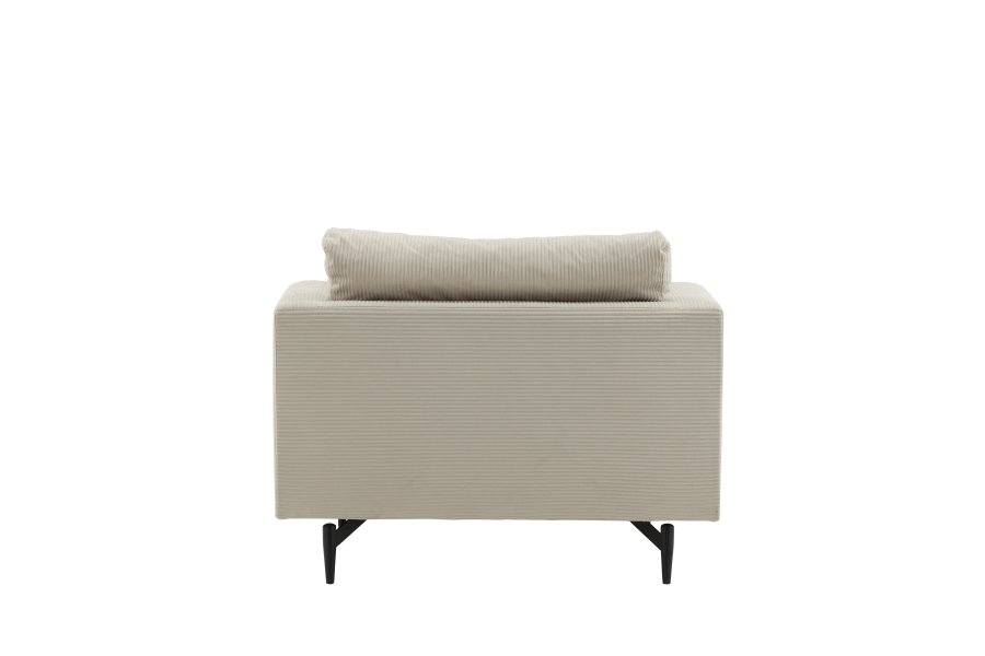VENTURE DESIGN Sofia lnestol - beige fljl og sort stl