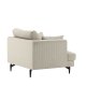 VENTURE DESIGN Sofia lnestol - beige fljl og sort stl