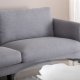 VENTURE DESIGN Zoom 2 pers. sofa - gr polyester og sort stl