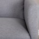VENTURE DESIGN Zoom 2 pers. sofa - gr polyester og sort stl