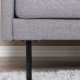 VENTURE DESIGN Zoom 2 pers. sofa - gr polyester og sort stl