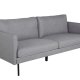 VENTURE DESIGN Zoom 2 pers. sofa - gr polyester og sort stl